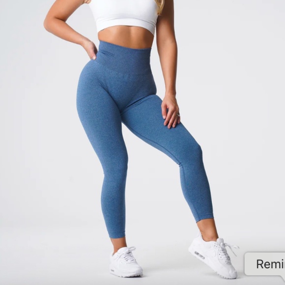 NVGTN Slate Blue Curve Seamless Leggings - Picture 5 of 7